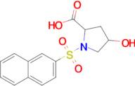 4-Hydroxy-1-(naphthalen-2-ylsulfonyl)pyrrolidine-2-carboxylic acid