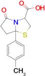 5-Oxo-7a-(p-tolyl)hexahydropyrrolo[2,1-b]thiazole-3-carboxylic acid