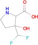 3-(Difluoromethyl)-3-hydroxypyrrolidine-2-carboxylic acid