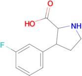 3-(3-Fluorophenyl)pyrrolidine-2-carboxylic acid