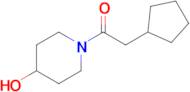 2-Cyclopentyl-1-(4-hydroxypiperidin-1-yl)ethan-1-one