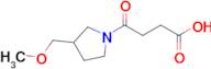 4-(3-(Methoxymethyl)pyrrolidin-1-yl)-4-oxobutanoic acid