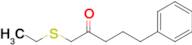 1-(Ethylthio)-5-phenylpentan-2-one