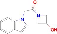 1-(3-Hydroxyazetidin-1-yl)-2-(1h-indol-1-yl)ethan-1-one