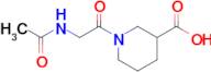 1-(Acetylglycyl)piperidine-3-carboxylic acid