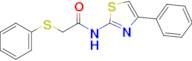 n-(4-Phenylthiazol-2-yl)-2-(phenylthio)acetamide