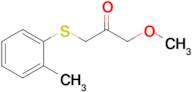 1-Methoxy-3-(o-tolylthio)propan-2-one