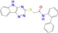 2-((5h-[1,2,4]triazino[5,6-b]indol-3-yl)thio)-N-([1,1'-biphenyl]-2-yl)acetamide