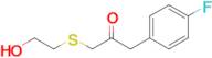 1-(4-Fluorophenyl)-3-((2-hydroxyethyl)thio)propan-2-one