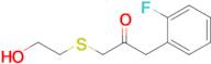 1-(2-Fluorophenyl)-3-((2-hydroxyethyl)thio)propan-2-one