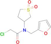 2-Chloro-N-(1,1-dioxidotetrahydrothiophen-3-yl)-N-(furan-2-ylmethyl)acetamide