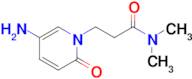 3-(5-Amino-2-oxopyridin-1(2h)-yl)-N,N-dimethylpropanamide