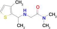 n,n-Dimethyl-2-((1-(3-methylthiophen-2-yl)ethyl)amino)acetamide