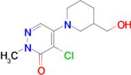 4-Chloro-5-(3-(hydroxymethyl)piperidin-1-yl)-2-methylpyridazin-3(2h)-one