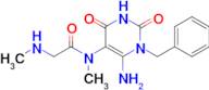 n-(6-Amino-1-benzyl-2,4-dioxo-1,2,3,4-tetrahydropyrimidin-5-yl)-N-methyl-2-(methylamino)acetamide