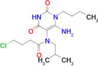 n-(6-Amino-1-butyl-2,4-dioxo-1,2,3,4-tetrahydropyrimidin-5-yl)-4-chloro-N-isobutylbutanamide