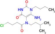 n-(6-Amino-1-butyl-2,4-dioxo-1,2,3,4-tetrahydropyrimidin-5-yl)-4-chloro-N-isopentylbutanamide