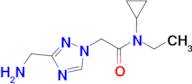 2-(3-(Aminomethyl)-1h-1,2,4-triazol-1-yl)-N-cyclopropyl-N-ethylacetamide