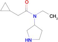 2-Cyclopropyl-N-ethyl-N-(pyrrolidin-3-yl)acetamide