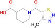 1-(4-Methyl-1,2,3-thiadiazole-5-carbonyl)piperidine-3-carboxylic acid