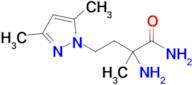 2-Amino-4-(3,5-dimethyl-1h-pyrazol-1-yl)-2-methylbutanamide