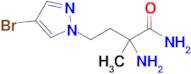 2-Amino-4-(4-bromo-1h-pyrazol-1-yl)-2-methylbutanamide