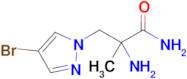 2-Amino-3-(4-bromo-1h-pyrazol-1-yl)-2-methylpropanamide