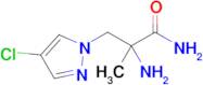 2-Amino-3-(4-chloro-1h-pyrazol-1-yl)-2-methylpropanamide