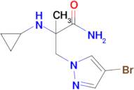 3-(4-Bromo-1h-pyrazol-1-yl)-2-(cyclopropylamino)-2-methylpropanamide