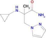 2-(Cyclopropylamino)-2-methyl-3-(1h-pyrazol-1-yl)propanamide