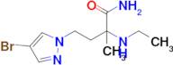 4-(4-Bromo-1h-pyrazol-1-yl)-2-(ethylamino)-2-methylbutanamide