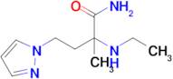 2-(Ethylamino)-2-methyl-4-(1h-pyrazol-1-yl)butanamide