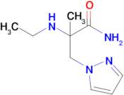 2-(Ethylamino)-2-methyl-3-(1h-pyrazol-1-yl)propanamide