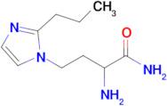 2-Amino-4-(2-propyl-1h-imidazol-1-yl)butanamide
