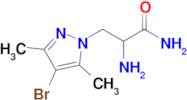 2-Amino-3-(4-bromo-3,5-dimethyl-1h-pyrazol-1-yl)propanamide