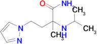 2-(Isopropylamino)-2-methyl-4-(1h-pyrazol-1-yl)butanamide