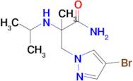 3-(4-Bromo-1h-pyrazol-1-yl)-2-(isopropylamino)-2-methylpropanamide