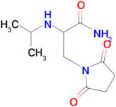 3-(2,5-Dioxopyrrolidin-1-yl)-2-(isopropylamino)propanamide