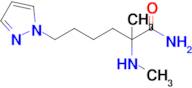 2-Methyl-2-(methylamino)-6-(1h-pyrazol-1-yl)hexanamide