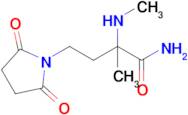 4-(2,5-Dioxopyrrolidin-1-yl)-2-methyl-2-(methylamino)butanamide