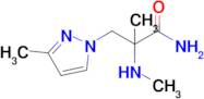 2-Methyl-3-(3-methyl-1h-pyrazol-1-yl)-2-(methylamino)propanamide