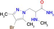 3-(4-Bromo-3,5-dimethyl-1h-pyrazol-1-yl)-2-(methylamino)propanamide