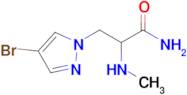 3-(4-Bromo-1h-pyrazol-1-yl)-2-(methylamino)propanamide