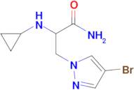 3-(4-Bromo-1h-pyrazol-1-yl)-2-(cyclopropylamino)propanamide