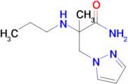 2-Methyl-2-(propylamino)-3-(1h-pyrazol-1-yl)propanamide