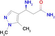 (S)-3-Amino-3-(1,5-dimethyl-1h-pyrazol-4-yl)propanamide