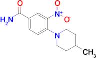 4-(4-Methylpiperidin-1-yl)-3-nitrobenzamide