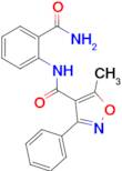 n-(2-Carbamoylphenyl)-5-methyl-3-phenylisoxazole-4-carboxamide