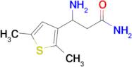 3-Amino-3-(2,5-dimethylthiophen-3-yl)propanamide