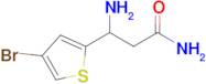 3-Amino-3-(4-bromothiophen-2-yl)propanamide